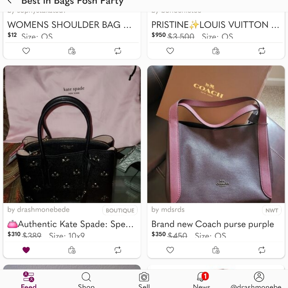 π "HP Best in Bags" π₯π Authentic Kate Spade: Special Edition Small Tote - Picture 4 of 6